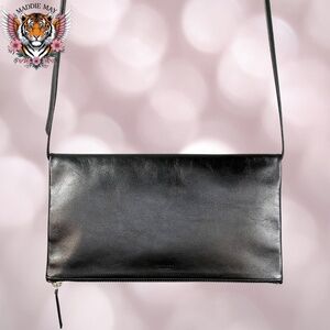 🌟Everlane: Leather Foldover Crossbody (Black)🌟